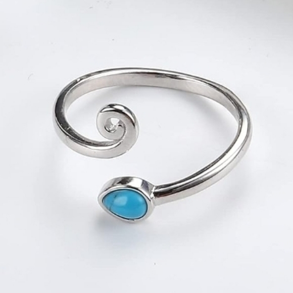 Solid Sterling silver .925 toe ring. 3 different types. - Picture 3 of 5